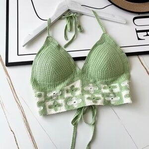 Crochet Top - One size - Green